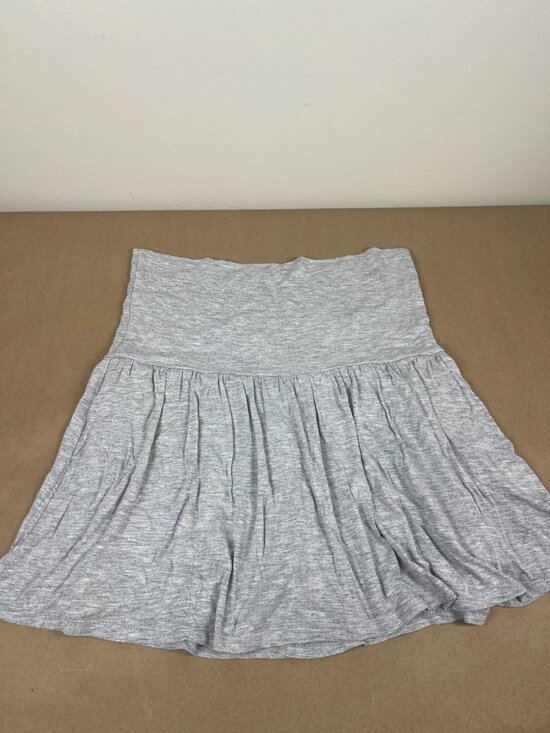 No Boundaries Dresses & Skirts - No Boundaries Gray Flared Mini Skirt Stretch Pull On Rayon Size M 8-10